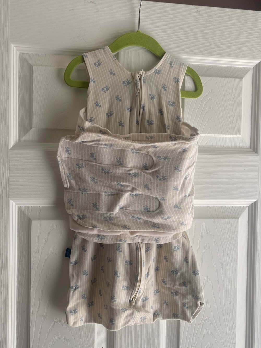HALO Floral Sleep Sack in Cream and Light Blue